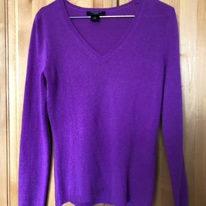 Ann Taylor purple cashmere sweater